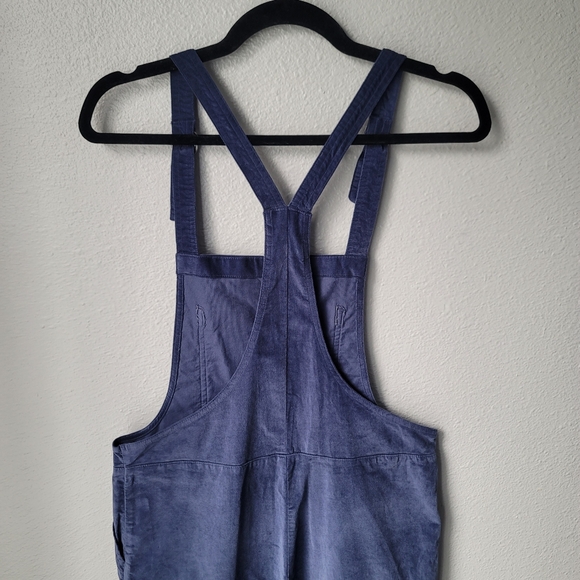 NWT Aerie Velvet Overalls Size XSmall In Blue - Picture 6 of 8